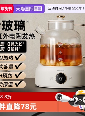 【自营】OIDIRE养生壶全玻璃纯办公室小型煮茶壶2025新款烧水壶
