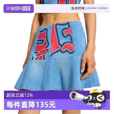 【自营】adidas阿迪三叶草女子DENIM SKIRT运动休闲半身裙KC6274