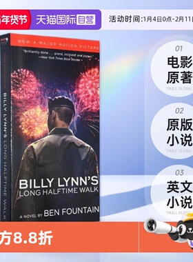 【自营】比利林恩的中场战事 英文小说 Billy Lynn's Long Halftime Walk 半场无战事 英文版 漫长的中场休息