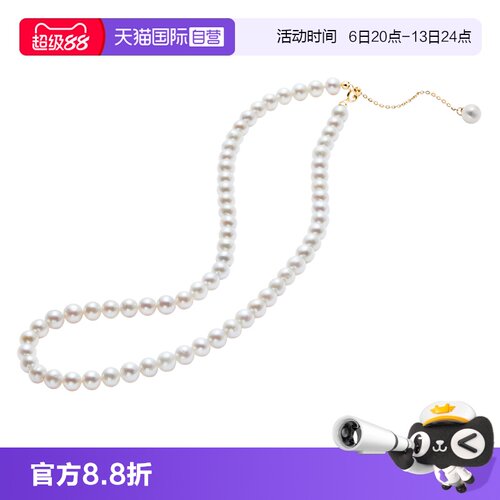 小米珠项链女淡水珍珠