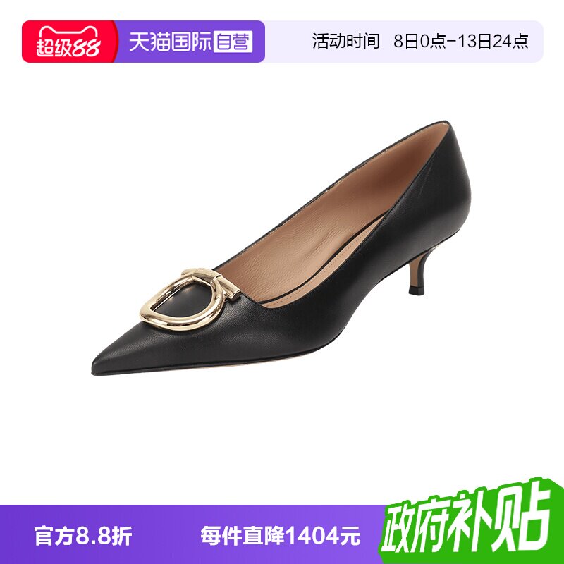 菲拉格慕女士高跟鞋皮鞋