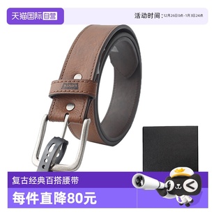 复古做旧潮牌皮带男士 s李维斯经典 Levi 针扣休闲腰带礼盒 自营