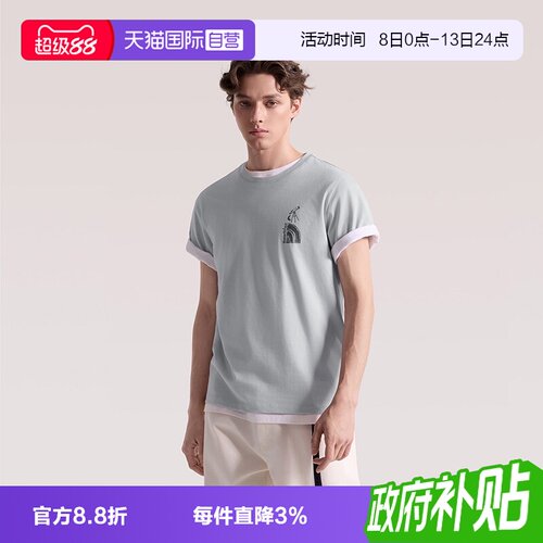 【自营】The North Face北面短袖T恤男女休闲宽松圆领半袖上衣