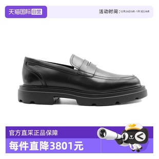 巴利时尚 Bally 休闲男士 黑色牛皮一脚蹬乐福鞋 正品 皮鞋 自营
