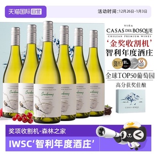 智利原瓶进口霞多丽干白葡萄酒整箱 5年全球TOP50葡萄园 自营