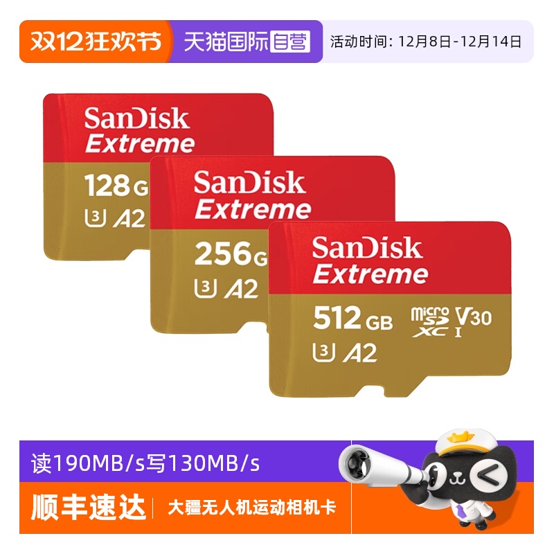 自营闪迪高速运动相机内存卡