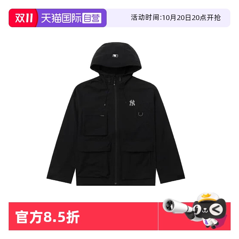【自营】MLB男女装25新款情侣运动服时尚休闲夹克3AWJB055450BKS