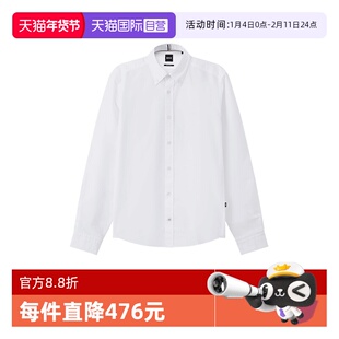 【自营】Hugo Boss男士black系列棉质休闲长袖衬衫 50522591