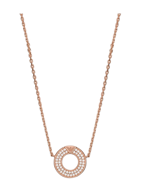 阿玛尼银质圆环女士项链