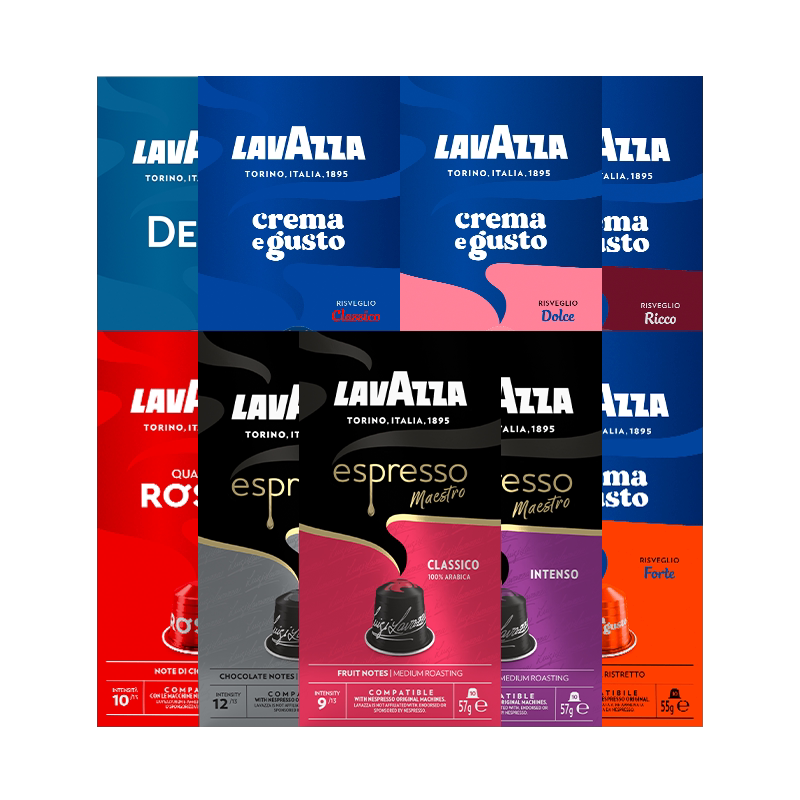 【自营】LAVAZZA拉瓦萨Nespresso意式浓缩胶囊咖啡混合多口味10粒