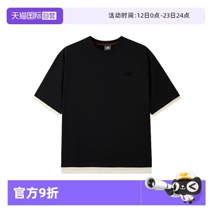 【自营】NEW BALANCENB男装时尚百搭休闲服圆领短袖AMT52301BK