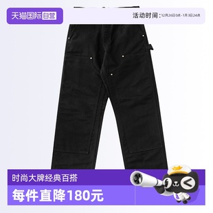 裤 未脱浆宽松直筒工装 carhartt卡哈特B01伐木裤 双膝长裤 自营
