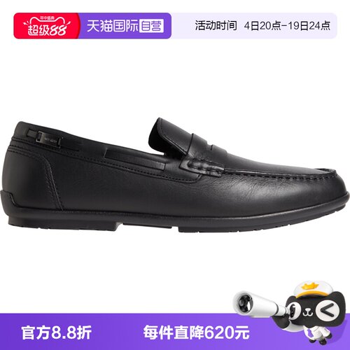 凯文克莱男士套脚休闲皮鞋