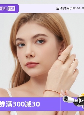 素圈戒指女小众高级感玫瑰金指环