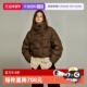 高端时尚 保暖外套 短款 90鹅绒羽绒服女2024冬新款 自营 ELLE法式