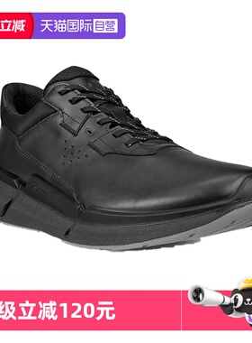 【自营】ECCO爱步男鞋防滑休闲健步运动鞋男士轻便牛皮透气830764