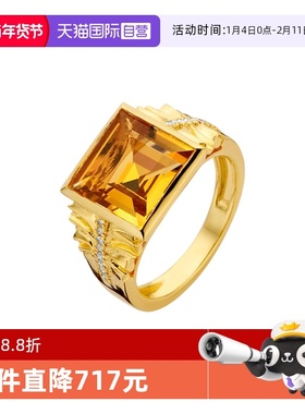 【自营】Diamanti Per Tutti戒指 女皇方戒赤橙橘光小众百搭M1466