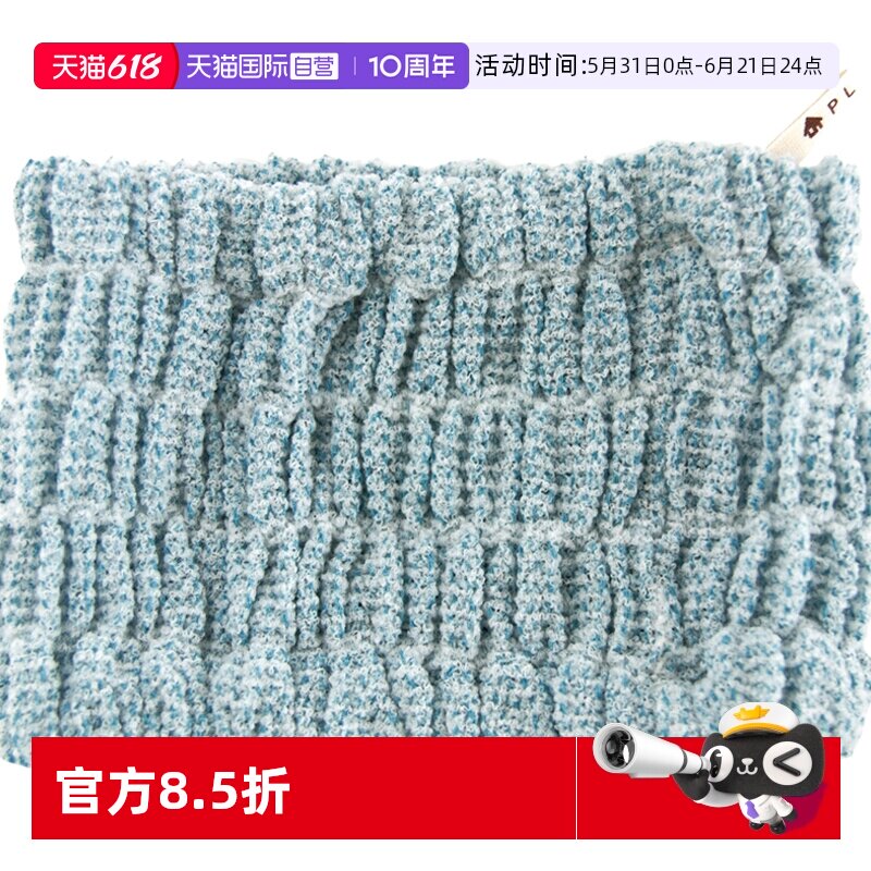 日本进口oka尼龙涤纶束发带 洗脸化妆压发宽边发箍头箍巧克力棕色
