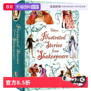 英语启蒙读物 进口书 Illustrated Shakespeare 尤斯伯恩插画故事系列 from Usborne Stories 英文原版 莎士比亚戏剧集 自营
