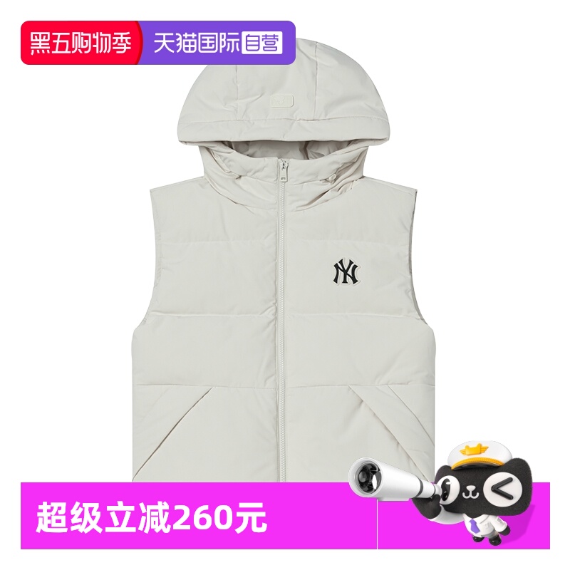 【自营】MLB羽绒马甲新款男装女装休闲服保暖外套运动服羽绒背心