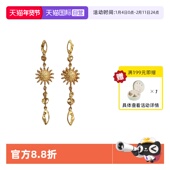 VITARING耳环女太阳长款 自营 耳坠欧美夸张复古小众设计耳饰