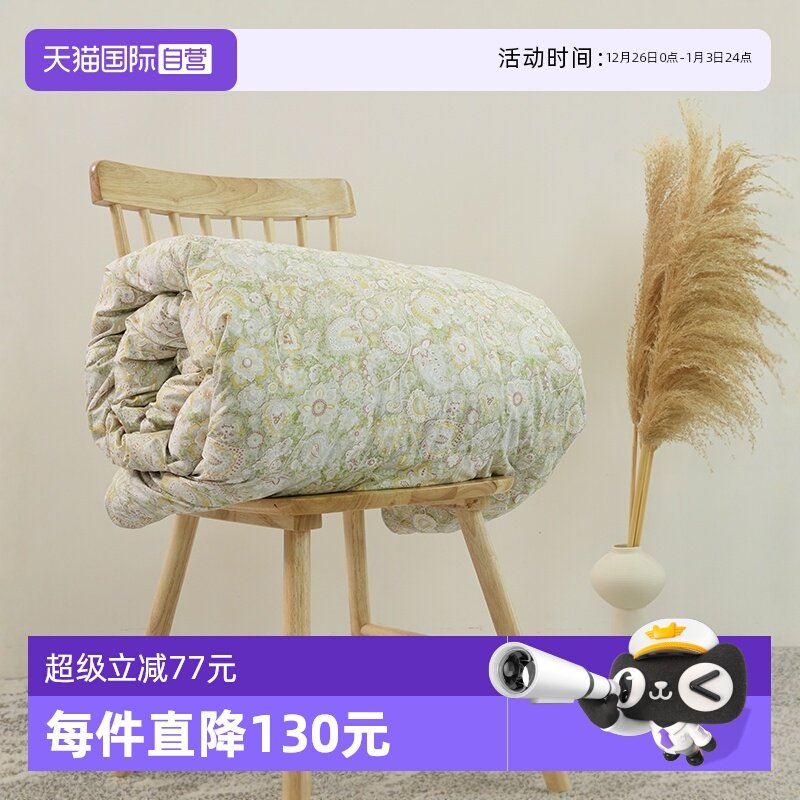 舒适保暖白鹅绒丝春秋被芯