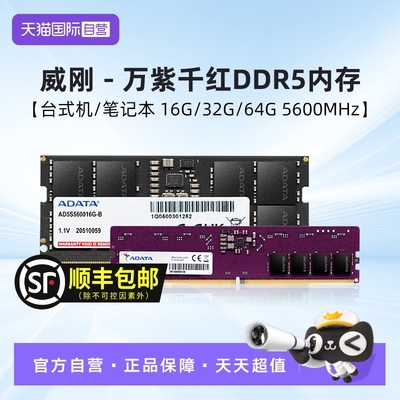 威刚DDR5万紫千红内存条