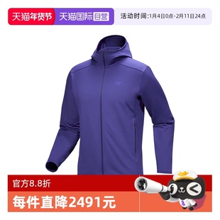 【自营】ARC‘TERYX/始祖鸟男士短款抓绒衫红色/紫色长袖保暖