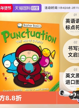 【自营】Basher Basics - Punctuation The Write Stuff 巴舍尔基础启蒙 英语语法 标点符号 书写 英文启蒙 英文原版进口图书