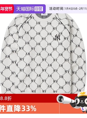 【自营】MLB卫衣男女新款老花运动服时尚休闲长袖套头衫3AMTM0144