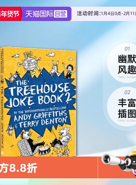 【自营】现货 英文原版 The Treehouse Joke Book 1-2 2册合售 小屁孩树屋历险记笑话书 Andy Griffiths