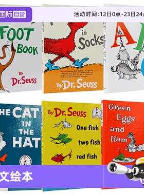 【自营】苏斯博士Dr.Seuss英文原版绘本精装 Hop on Pop/one fish two fish/Fox in Socks/Green Eggs and Ham Book/ABC廖彩杏书单