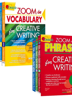 【自营】Casco Zoom In Vocabulary Phrases For Creative Writing 新加坡小学英语创意写作 词汇 短语 1-6年级 精选范文 英文原版