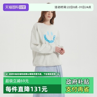 Bari Petit 格纹笑脸印花圆领卫衣 自营