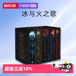 Fire 游戏 冰与火之歌 Game Song Ice 美剧原著小说 5全套 乔治马丁 and 权力 Thrones 英文原版 自营