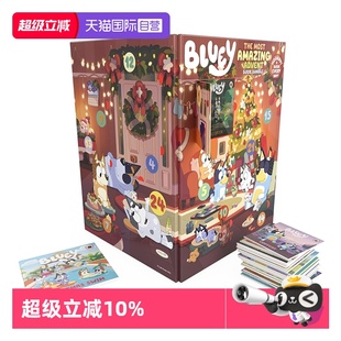 最神奇 预售 Bluey 圣诞倒数日历 Most Bundle 圣诞礼包 Book 小蓝狗布鲁伊 Advent Amazing 英文原版 含24本小书 The 自营