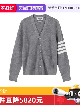 【自营】Thom Browne男士V领长袖羊毛衫针织衫开衫 MKC484A Y1014