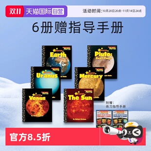 The 儿童科普早教绘本 Readers 6册赠指导手册 自营 英文原版 Scholastic Solar Outer Nonfiction System News 太阳系外星球
