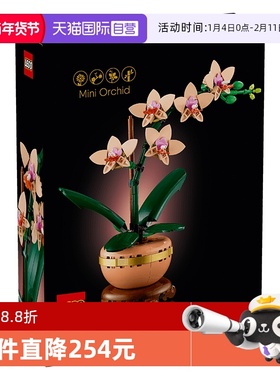 【自营】LEGO乐高10343典雅兰ICONS系列拼搭积木摆件玩具礼物女孩