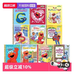 书 自营 芝麻街 11册合售 Book Sesame Golden 英文原版 儿童启蒙绘本图画书 Street Little 金边精装