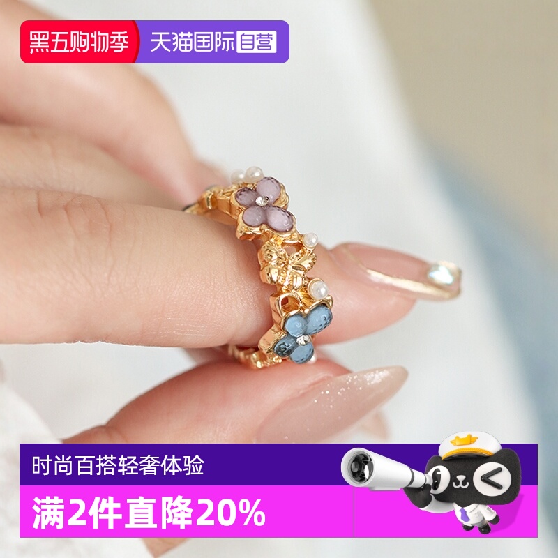 OSEWAYA蝴蝶珍珠食指戒