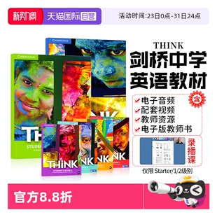 进口剑桥中学英语教材 Think PET考试剑桥少儿英语培训 自营 Think预备级初中高中英语 think教材KET 正版 12345级原版 Starter