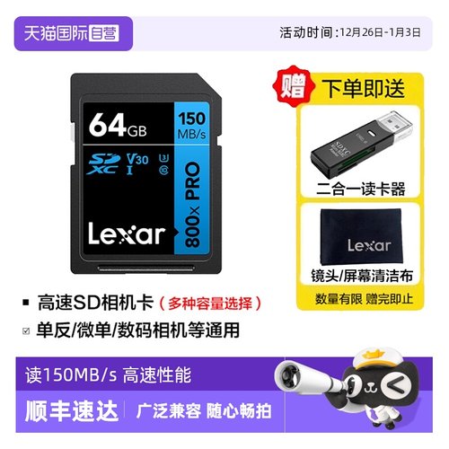 雷克沙SD卡入门相机256G存储卡