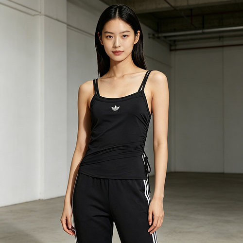 【自营】adidas阿迪达斯女千禧辣妹风无袖T恤修身吊带背心 KW4524