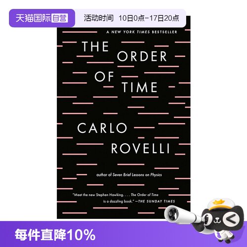 【自营】英文原版 The Order of Time 时间的秩序 七堂极简物理课作者 Anaximander 科普读物