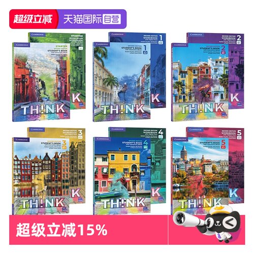 【自营】原版进口剑桥第二版Think Starter 1 2 3 4 5级别剑桥大学出版社初中英语教材KET/PET考级教辅配套中小学初高中英语拓展