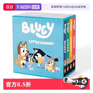 原版 Bluey 小小图书馆 自营 儿童启蒙纸板书 小蓝狗布鲁里 现货 Library Little