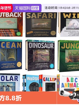 【自营】现货 英文原版 光与影视觉动画书系列Waddle!: A Scanimation Picture Book 动画效果翻翻书 神奇动画书 摇摆绘本