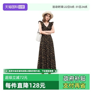 自营 复古碎花荷叶边女士连衣裙 Petit 法式 弹力抗皱免烫 Bari