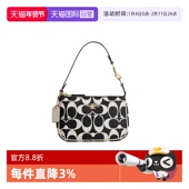 自营 COACH 蔻驰 奥莱Nolita15女士经典 黑白印花腋下包手提包